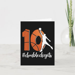 10. Geburtstag Doppelstühle zehn Basketball für Ju Karte