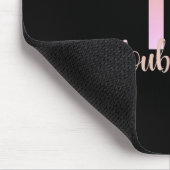 10. Geburtstag doppelte Ziffern Mädchen Peach Ombr Mousepad (Ecke)