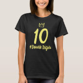 10. Geburtstag Doppelziffern 10 Mädchen 10 Jahre T-Shirt (Vorderseite)