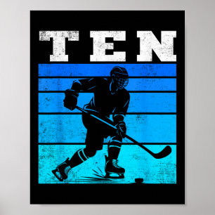10. Geburtstag Eishockey Boys Ten Hockey Geburtsta Poster