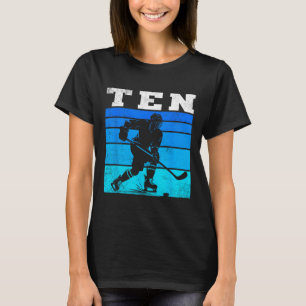 10. Geburtstag Eishockey Jungen Zehn Hockey Geburt T-Shirt