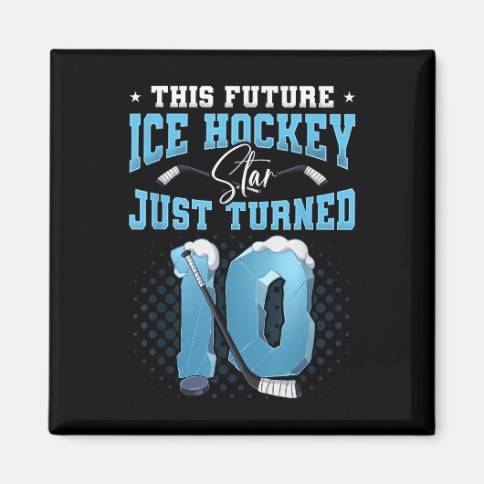 10. Geburtstag Eishockey Magnet (Vorne)