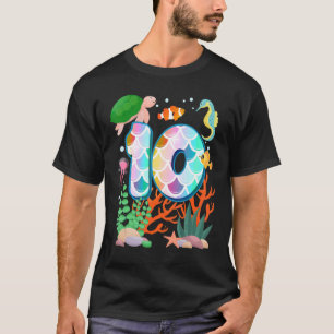 10. Geburtstag Fisch Tetra Aquarium Unterwasser Ge T-Shirt