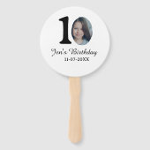 10. Geburtstag Foto kühnen Brief Kindernahrungsdat Fächer (Rückseite)