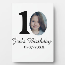 10. Geburtstag Foto kühnen Brief Kindernahrungsdat Fotoplatte