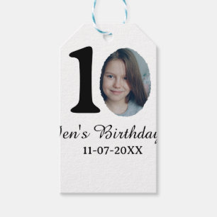10. Geburtstag Foto kühnen Brief Kindernahrungsdat Geschenkanhänger