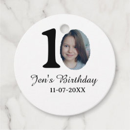 10. Geburtstag Foto kühnen Brief Kindernahrungsdat Geschenkanhänger