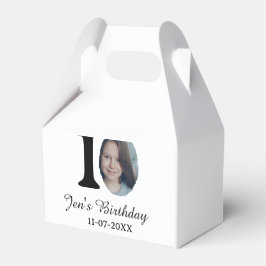 10. Geburtstag Foto kühnen Brief Kindernahrungsdat Geschenkschachtel