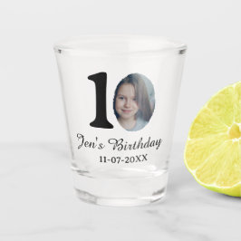 10. Geburtstag Foto kühnen Brief Kindernahrungsdat Schnapsglas