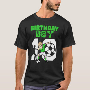 10. Geburtstag Fußball 10-jähriges Fußball-Fußball T-Shirt