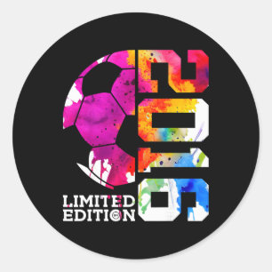 10. Geburtstag Fußball Limited Edition 2016 Runder Aufkleber