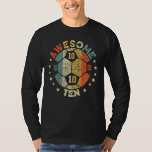10. Geburtstag Fußball Phantastisch 10 Jahre Junge T-Shirt