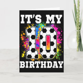 10. Geburtstag Fußball Thema Ich bin 10 Jahre alt Karte