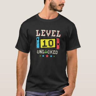 10. Geburtstag Gamer Boys Teen 10 Jahre Altes Tage T-Shirt