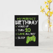 10. Geburtstag Gaming 10 Jahre alt Perfect Gamer G Karte (Gelbe Blume)