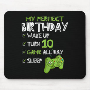 10. Geburtstag Gaming 10 Jahre alt Perfect Gamer G Mousepad