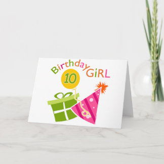 10. Geburtstag - Geburtstagskind Karte