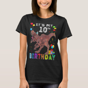 10. Geburtstag Geschenk Kinder Jungen Dino T Rex D T-Shirt