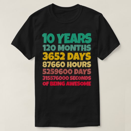 10. Geburtstag Geschenkboy 10 Jahre Phantastisch T-Shirt (Design vorne)