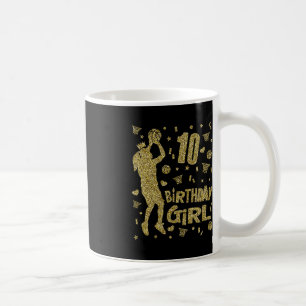 10. Geburtstag Girls Basketball Fans Spieler Alter Kaffeetasse