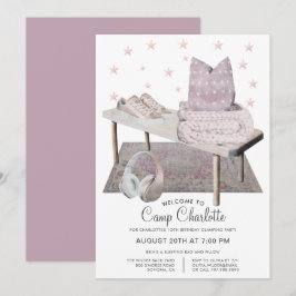 10. Geburtstag Glamping Party unter den Sternen Einladung