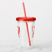 10. Geburtstag Hinzufügen Name Datum Jahr rote Vor Acryltrinkbecher (Links)