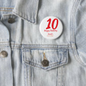 10. Geburtstag Hinzufügen Name Datum Jahr rote Vor Button (Beispiel)