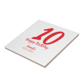 10. Geburtstag Hinzufügen Name Datum Jahr rote Vor Fliese (Seite)
