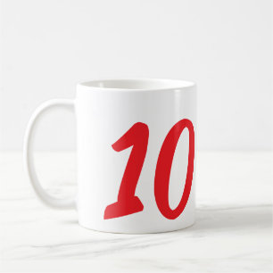 10. Geburtstag Hinzufügen Name Datum Jahr rote Vor Kaffeetasse