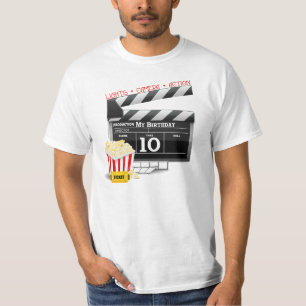 10. Geburtstag Hollywood Movie Party T-Shirt