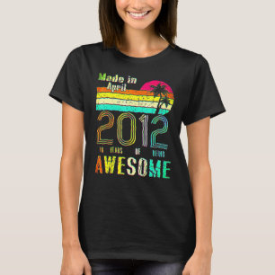 10. Geburtstag im April 2012 10 Jahre alt T-Shirt