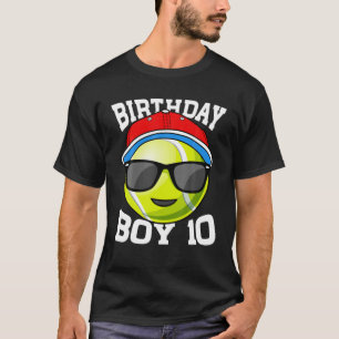 10. Geburtstag Junge 10 Jahre alter Tennisspieler T-Shirt
