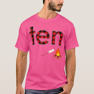 10. Geburtstag Junge 10 Jahre altes Campfire Marsh T-Shirt