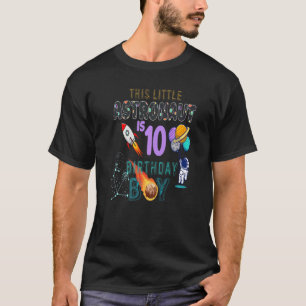 10. Geburtstag Junge Astronaut 10 Jahre alt T-Shirt