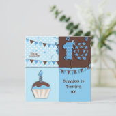 10. Geburtstag: Junge: Einladung (Stehend Vorderseite)