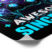 10. Geburtstag Junge Level 10 Gamer 10 Jahre Video Poster (Ecke)