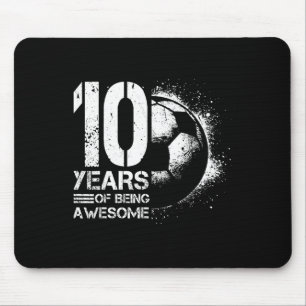 10. Geburtstag Junge Mädchen Fußballspieler Fußll Mousepad