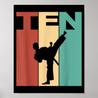 10. Geburtstag Karate Taekwondo Thema 10 Jahre alt