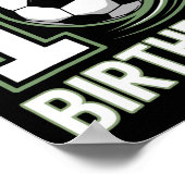 10. Geburtstag Kick Off Fußballjahr Poster (Ecke)