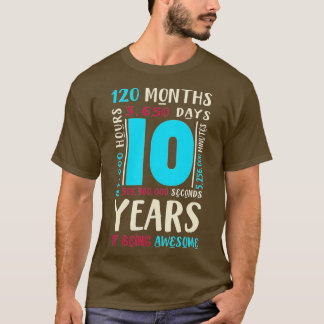 10. Geburtstag Kinder 10 Geschenke für 10-jährige  T-Shirt