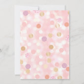 10. Geburtstag Lila Pink Gold Einladung (Rückseite)