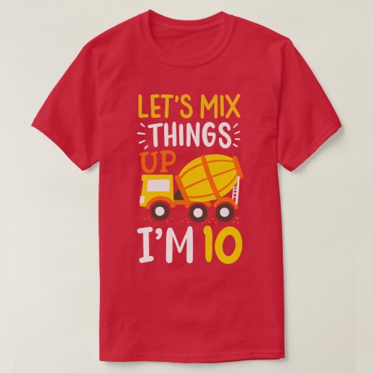 10. Geburtstag LKW T-Shirt (Design vorne)