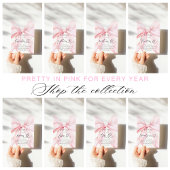 10. Geburtstag Pink Bow Party Einladung
