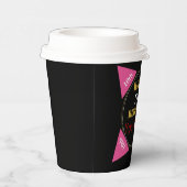 10. Geburtstag Pink Gold Black Pappbecher (Rechts)