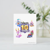 10. Geburtstag Postkarte (Stehend Vorderseite)