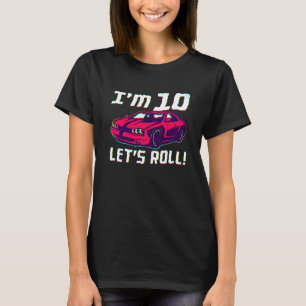 10. Geburtstag Rennfahrer Boys 10 Jahre alt T-Shirt