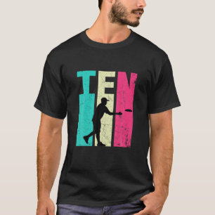 10. Geburtstag Retro Disk Golf Player 10 Jahre alt T-Shirt