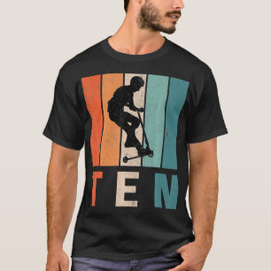 10. Geburtstag Retro Geschenk Stunt Scooter Jungs  T-Shirt