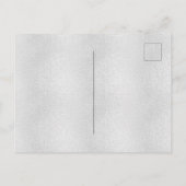 10. Geburtstag silber pink Metall Glitzer Staub Einladungspostkarte (Rückseite)