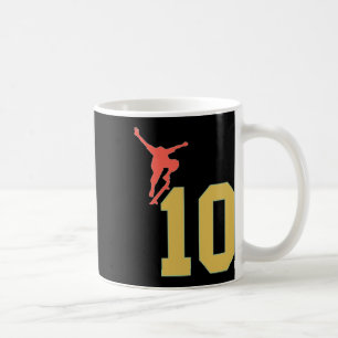10. Geburtstag Skateboard Liebhaber Skater 10 Jahr Kaffeetasse